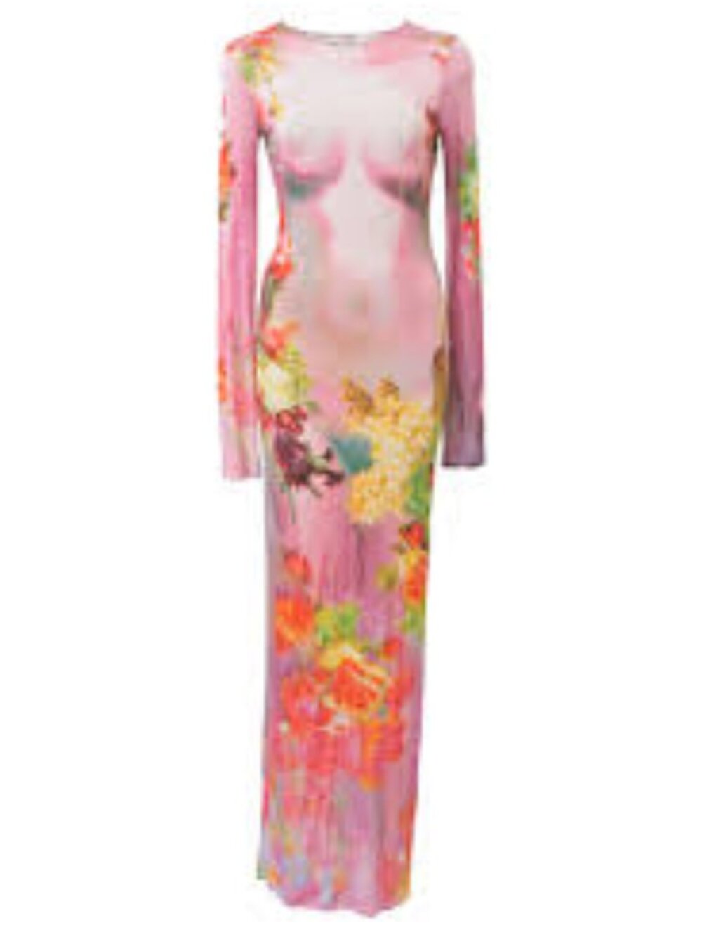 JEAN PAUL GAULTIER Floral trompe l'œil printed maxi